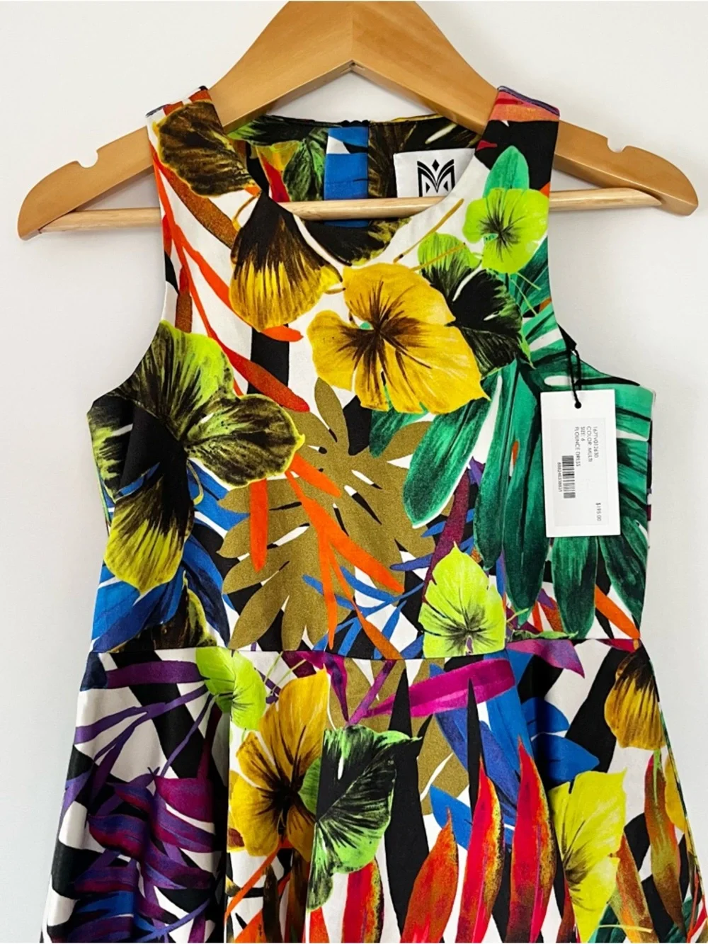 Milly Minis Vibrant Tropical Floral Flounce Girls' Dress - Multicolor New size 6